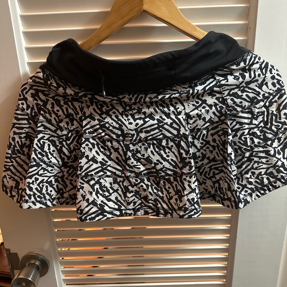 Lululemon Pace Rival II Skirt | Brushed Animal Print | Built-In Shorts